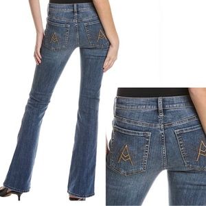 7 for all mankind A pocket Flare/bootcut medium blue jeans Size: 32